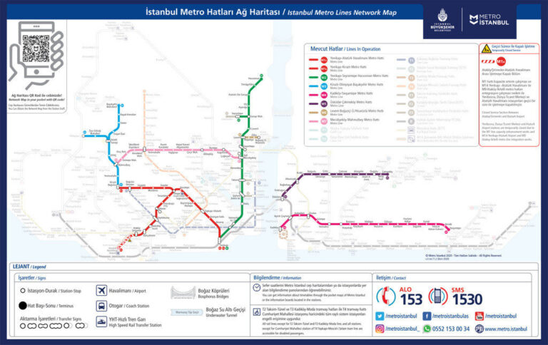 Istanbul Metro & Tram Map PDF [Free Download 2024]